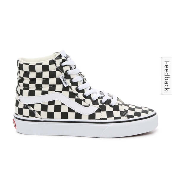 NEW Vans Filmore Hi Checkerboard Black/ Marshmallow- Multi Sizes - Picture 11 of 16